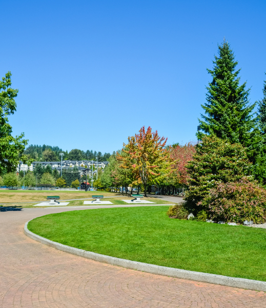 Public park and open space landscape